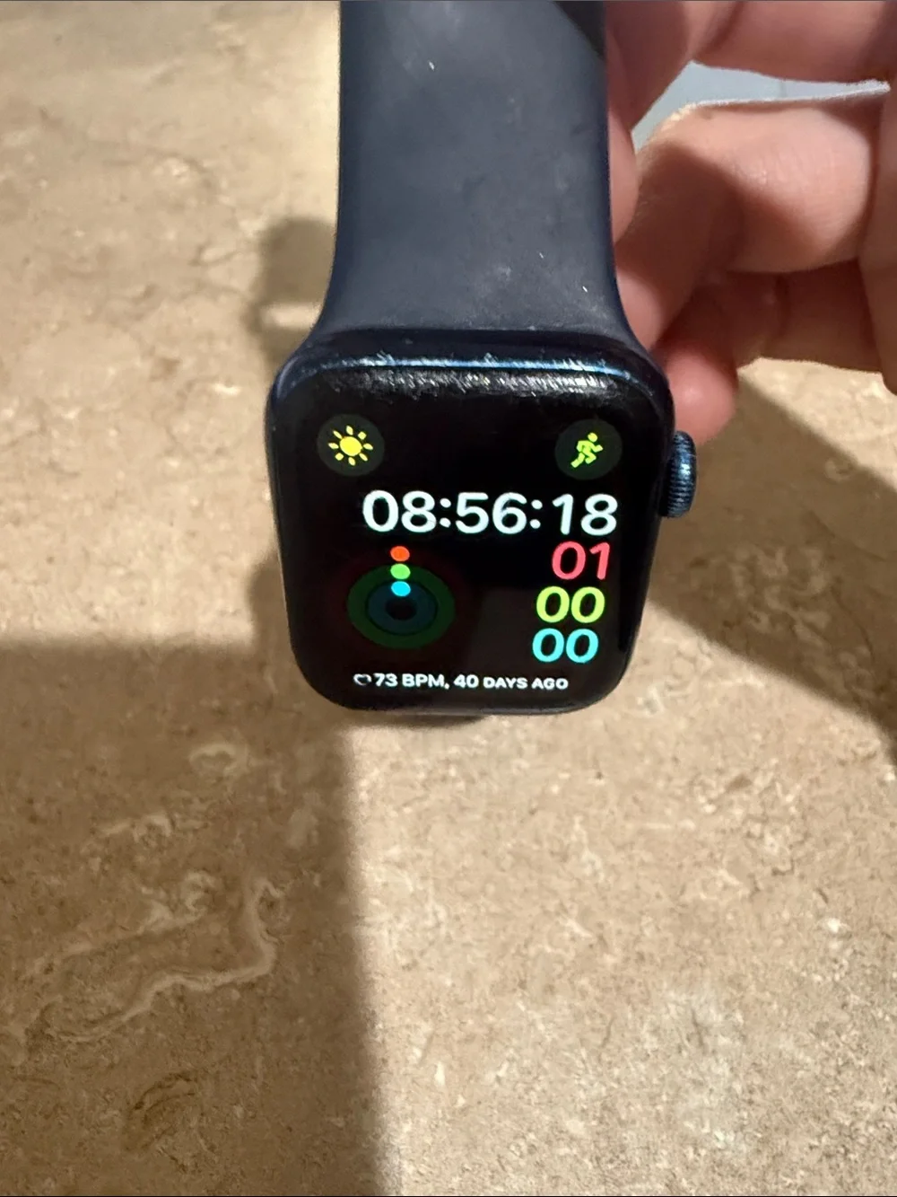 Apple Watch Series 6  Navy Blue Silicone Band